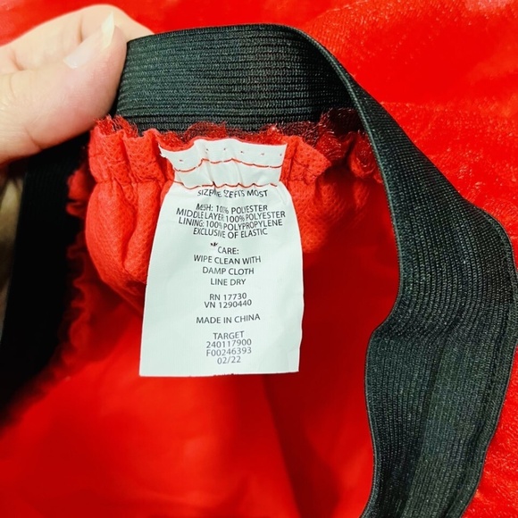 Adult Red Tulle Tutu Light up Skirt OSFM Halloween Christmas 4th of July EUC - Picture 8 of 9